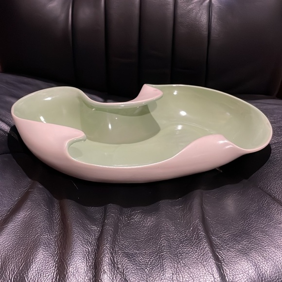 Red Wing Art Pottery MCM Console Bowl #1304 - Picture 5 of 10